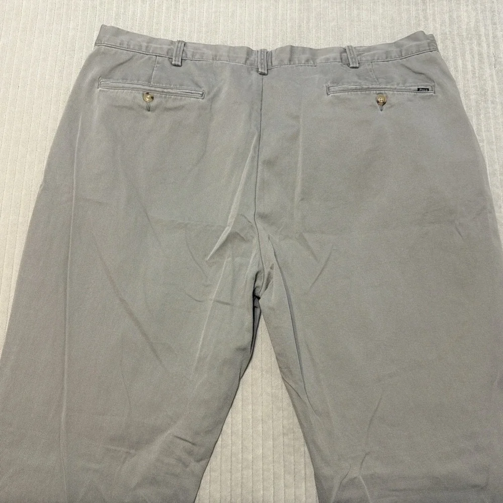 Polo Ralph Lauren Chino Men's Pants 40x35 Tall Gray Straight Fit Casual Preppy